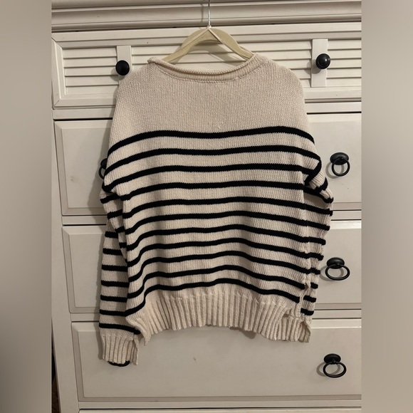 Zara Striped Knit Sweater size S - Picture 3 of 3